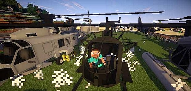 MC Helicopter mod for Minecraft 1.7.10 / Planes and helicopters