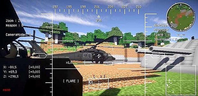 MC Helicopter mod for Minecraft 1.7.10 / Planes and helicopters