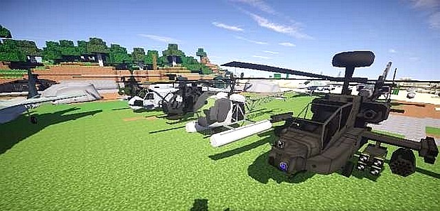 MC Helicopter mod for Minecraft 1.7.10 / Planes and helicopters