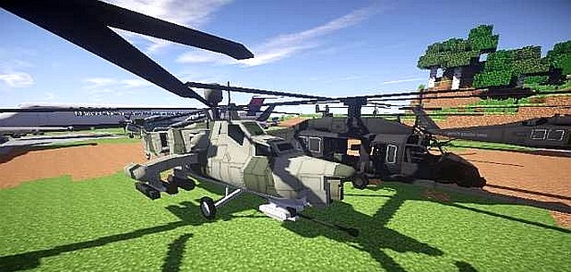 MC Helicopter mod for Minecraft 1.7.10 / Planes and helicopters