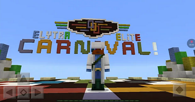Map with the passage of Elite Carnival for Minecraft PE 1.1.0 on Android