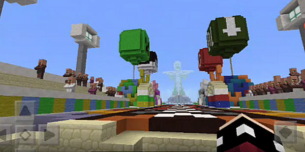 Map with the passage of Elite Carnival for Minecraft PE 1.1.0 on Android