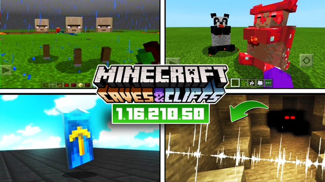 Minecraft PE 1.16.210.50 Caves & Ciffs on Android