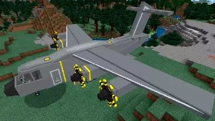  Mod for MCPE on Android - Helicopters, aircraft