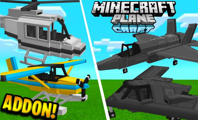  Mod for MCPE on Android - Helicopters, aircraft