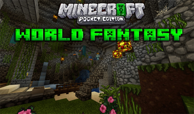 Download textures to your phone World Fantasy for Minecraft PE 1.12, 1.11