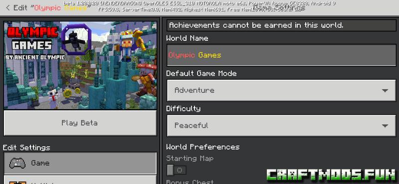 Download Olympic Games Map Minecraft PE for Android, iOS