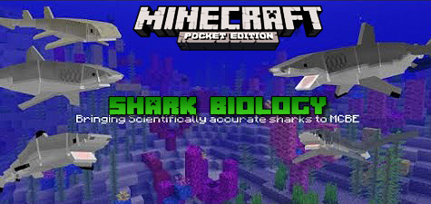 Minecraft PE mod Shark Biology 1.16 for Android