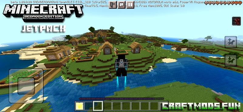 Addon Jetpack Minecraft PE Mod 1.19.83, 1.20 for iOS, Android