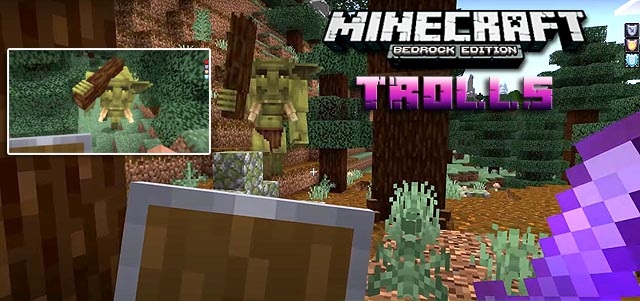 Addon Trolls 1.19 for Minecraft PE on the phone / Android
