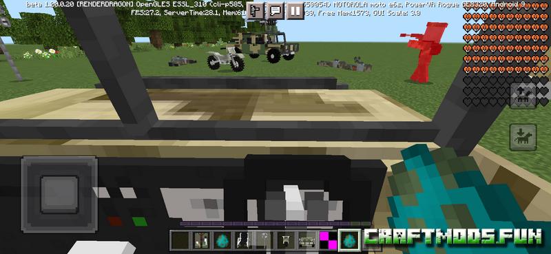 Army Vehicles and Weapons Mod Minecraft PE for iOS, Android