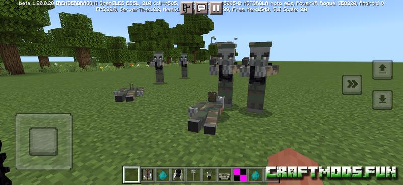 Army Vehicles and Weapons Mod Minecraft PE for iOS, Android