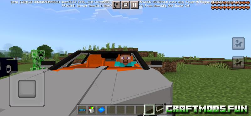 Bugatti Chiron Mod Minecraft PE 1.20, 1.19.83 for Android, iOS