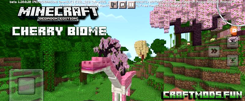 Cherry Biome Mod Minecraft 1.20, 1.19, 1.18 for Android [iOS]