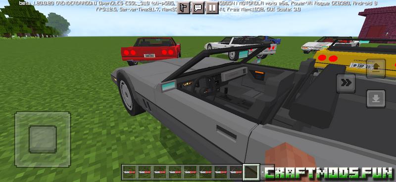 Free Download Vehicles Corvettte Addon Minecraft PE for Android