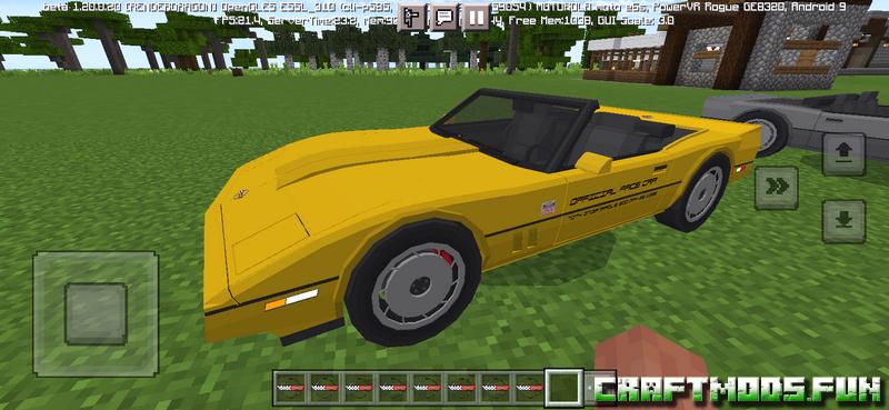 Free Download Vehicles Corvettte Addon Minecraft PE for iOS