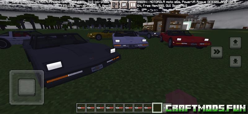 Free Download Vehicles Corvettte Addon Minecraft PE for Mobile