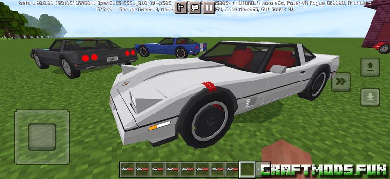 Free Download Vehicles Corvettte Addon Minecraft PE for Windows 10