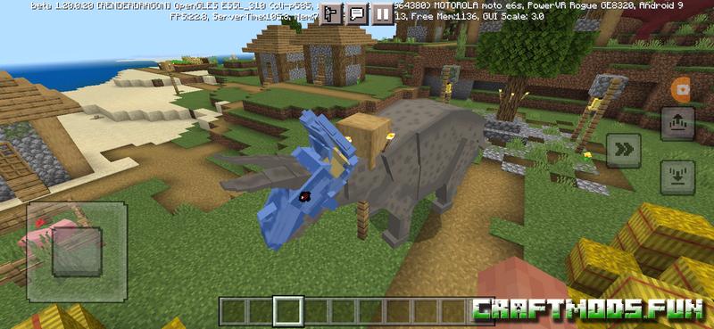 Dinosaurs Prehistoric Mod Minecraft PE 1.20 for iOS, Android