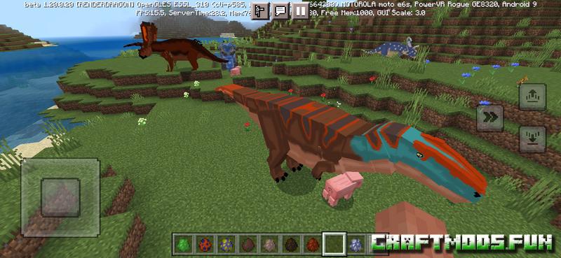 Dinosaurs Prehistoric Mod Minecraft PE 1.20 for iOS, Android