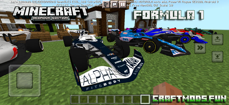 Formula 1 / F1 Vehicles Mod Minecraft PE for iOS, Android