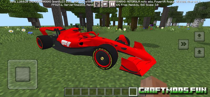 Formula 1 / F1 Vehicles Mod Minecraft PE for iOS, Android