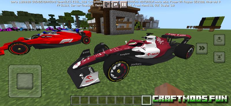 Formula 1 / F1 Vehicles Mod Minecraft PE for iOS, Android