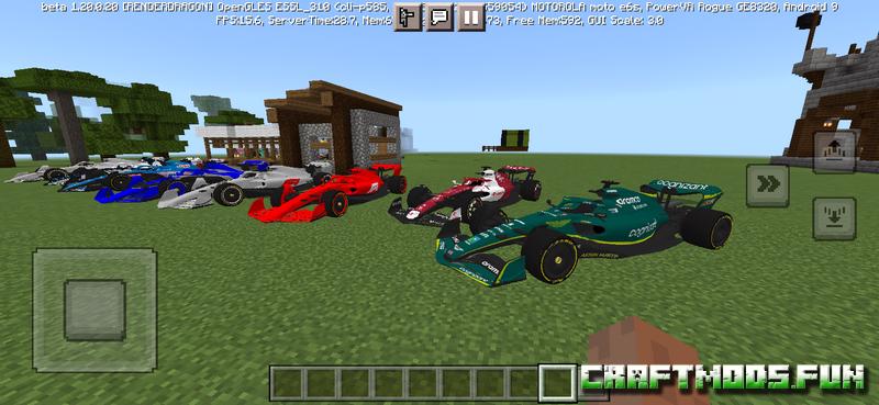 Formula 1 / F1 Vehicles Mod Minecraft PE for iOS, Android