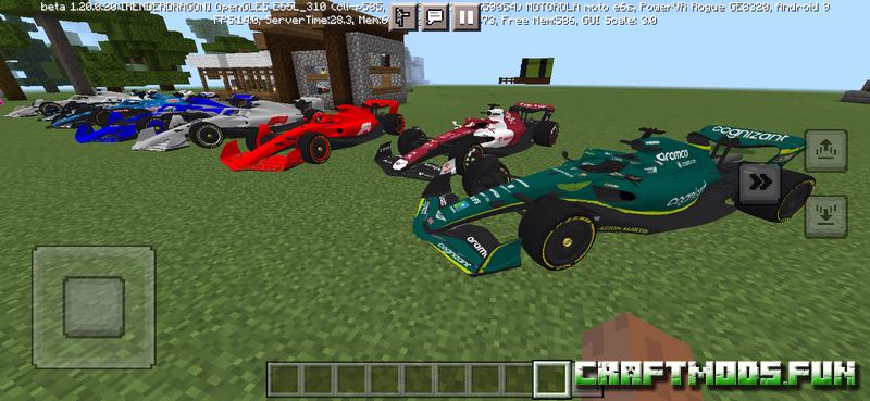 Formula 1 / F1 Vehicles Mod Minecraft PE for iOS, Android