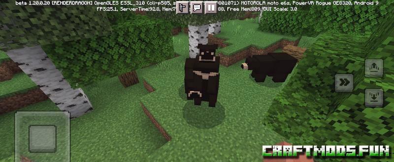 Grizli and Bears Mod Minecraft PE 1.20 for iOS, Android