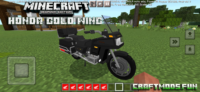 Honda Gold Wing Mod Minecraft PE 1.20 for Android, iOS, Win 10