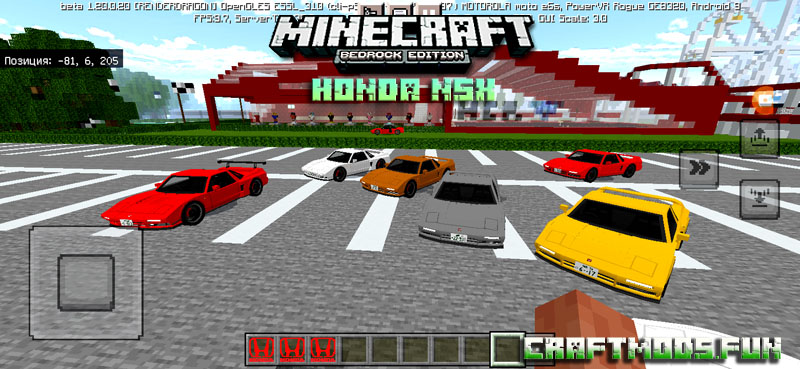 Mod Honda Minecraft PE 1.20, 1.19 for Android, iOS