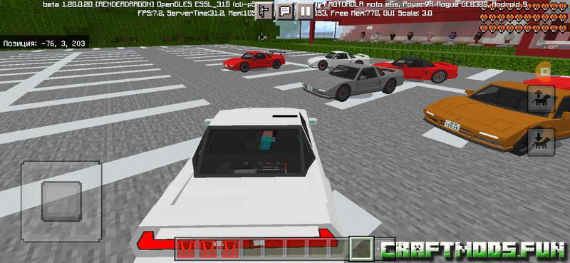 Mod Honda Minecraft PE 1.20, 1.19 for Amdroid, iOS