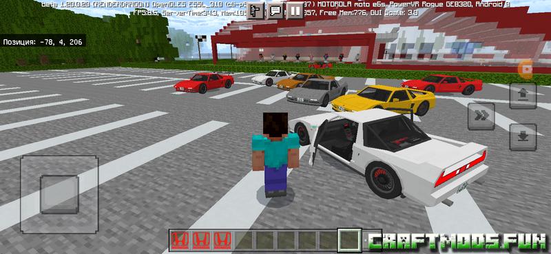 Mod Honda Minecraft PE 1.20, 1.19 for Amdroid, iOS