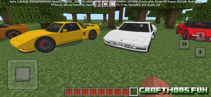 Free Download Mod Vehicles Car Honda NSX Minecreaft PE for Mobile