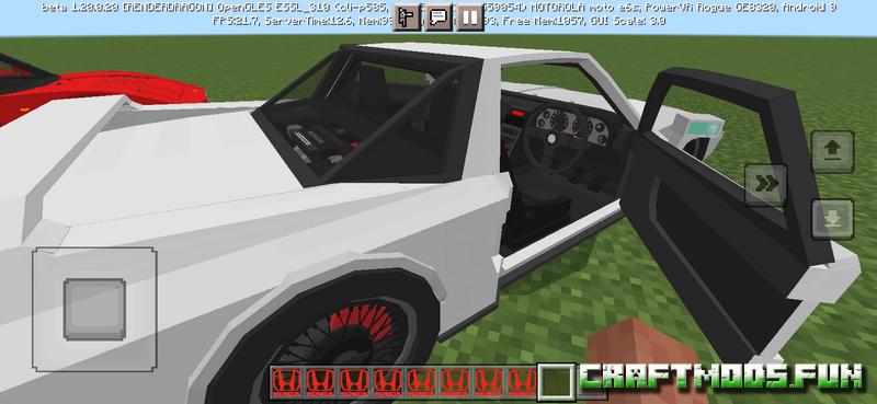 Free Download Mod Vehicles Car Honda NSX Minecreaft PE for iPhone