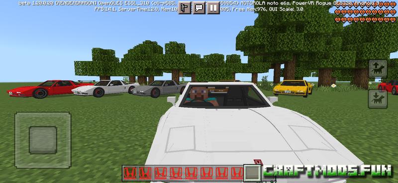 Free Download Mod Vehicles Car Honda NSX Minecreaft PE for Mobile