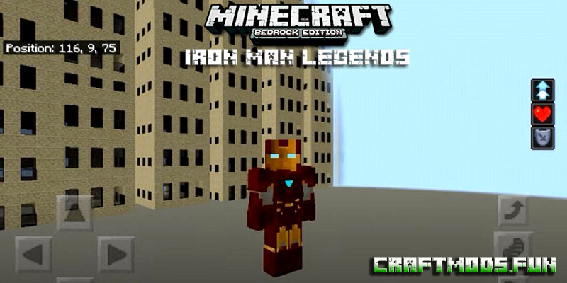 Iron Man Legends Mod Minecraft 1.20, 1.19 for Android, iOS