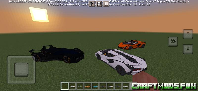 Download Car Mod Lamborghini - Minecraft 1.20, 1.19 for Android, iOS
