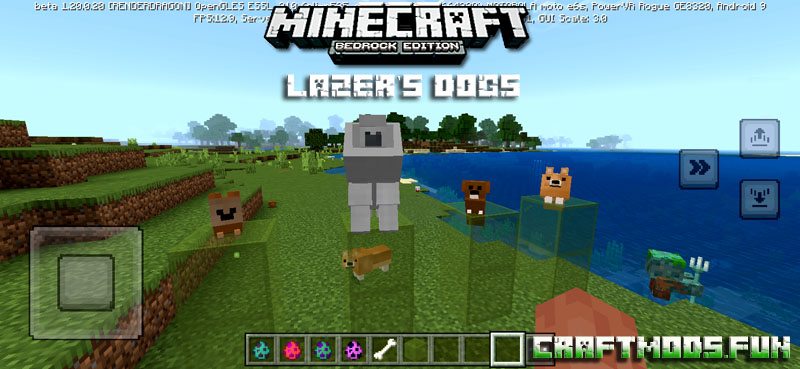 Dogs Mod Minecraft PE 1.20, 1.19.83 for Android, iOS