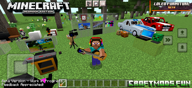 Free Download Mod Loled Furniture MCPE 1.20 for iOS, Windows 10, Android