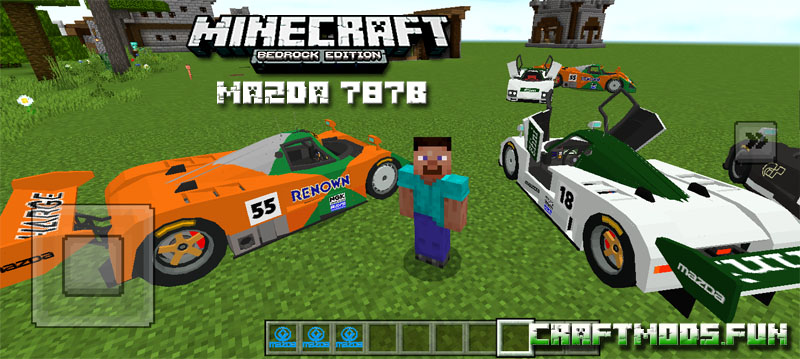 Mazda 787 Mod Minecraft PE 1.20, 1.19.83 for iOS, Android