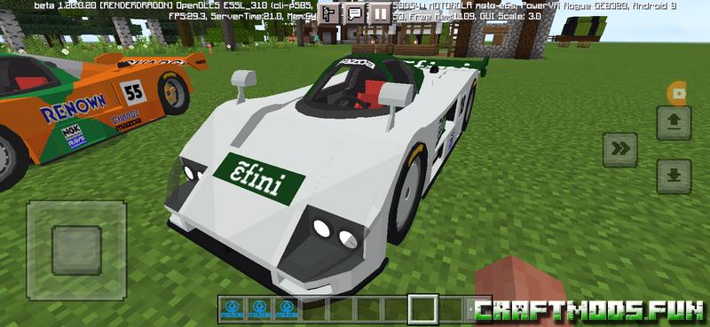 Mazda 787 Mod Minecraft PE 1.20, 1.19.83 for iOS, Android
