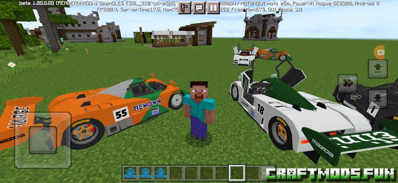 Mazda 787 Mod Minecraft PE 1.20, 1.19.83 for iOS, Android