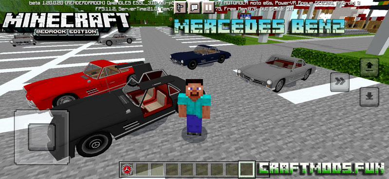 Free download Mod Mercedes Benz Minecraft 1.20 for Android, iOS