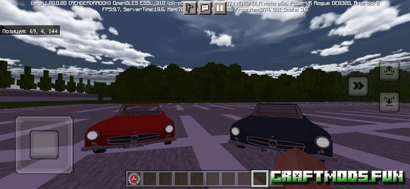 Free download Mod Mercedes Benz Minecraft 1.20 for Android, iOS