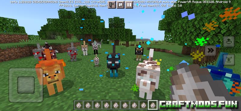 Free Download More Wolves Mod Minecraft PE 1.20 for Android, iOS