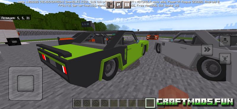 Car Addon Plymouth Barracuda Minecraft PE 1.20 for Android