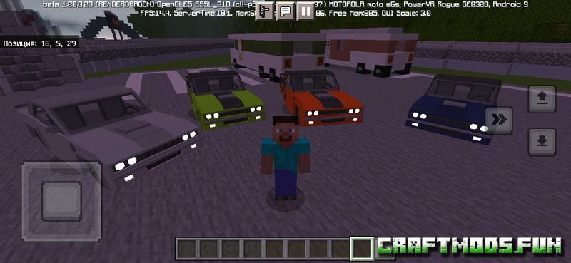 Car Addon Plymouth Barracuda Minecraft PE 1.20 for Android