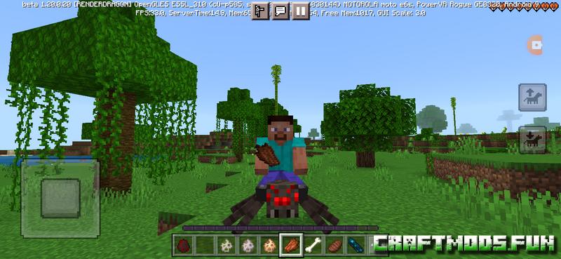 Ridable pets Mod Minecraft PE 1.20 for iOS, Android